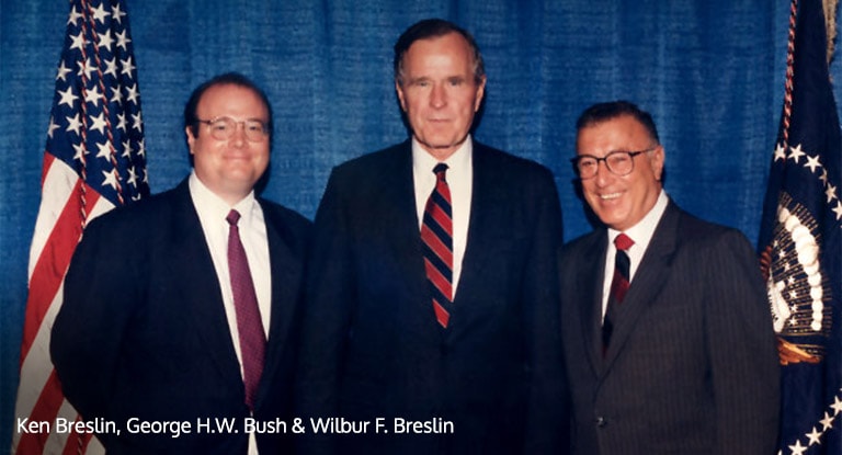 Ken Breslin, George H.W. Bush & Wilbur F. Breslin